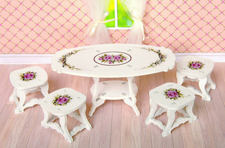 ЯиГрушка Набор мебели для кукол 'Столовая комната', 5 предметов