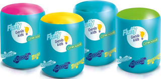 Пластилин воздушный, легкий Fluffy, цвет желтый 3