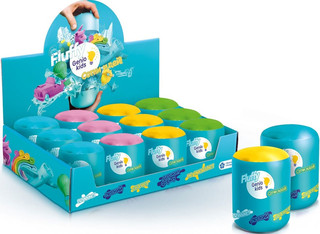 Пластилин воздушный, легкий Fluffy, цвет желтый 4