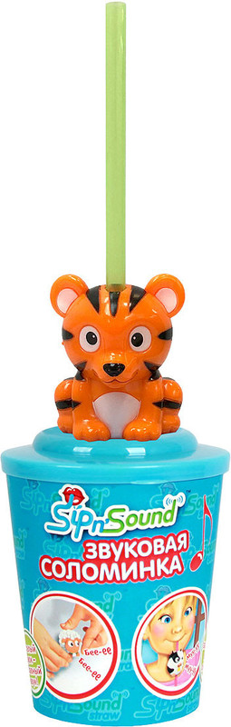 Sip n'Sound. Звуковая соломинка 'Тигр'