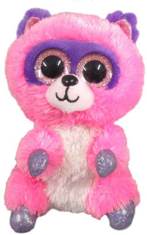 Teddy Мягкая игрушка Енотик 15 см, цвет розовый