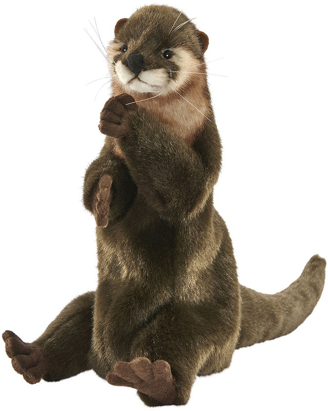 Мягкая игрушка Hansa Выдра, игрушка на руку, 28см