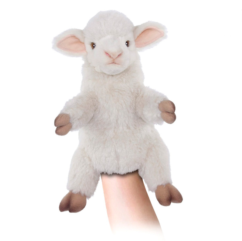 Мягкая игрушка Hansa Овечка, игрушка на руку, 27 см