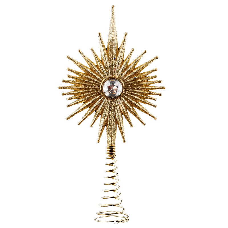 Верхушка 'Сияние' 20 см, золотая, пластик
