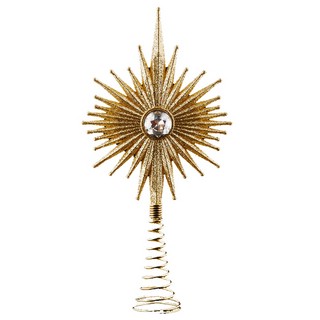 Верхушка 'Сияние' 20 см, золотая, пластик