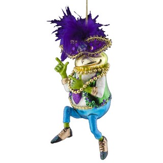 Лягушка на карнавале, стекло, 17см, артикул 45789