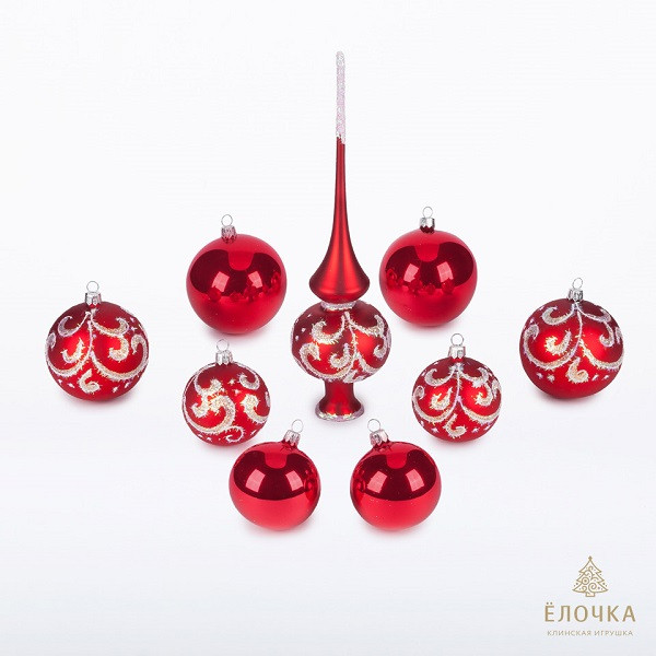 Набор 'Метелица' с верхушкой, стекло, артикул С1469