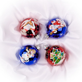 Набор 'Презент' из 4х шаров, стекло, артикул С1239