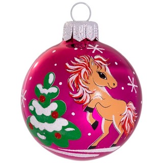 Шар 'Зодиак' (Лошадка) в ассортименте, 6 см, стекло, в тубусе...