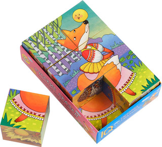 Русские сказки. Умные IQ кубики в поддончике 2