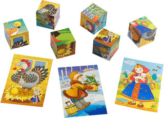 Русские сказки. Умные IQ кубики в поддончике 3