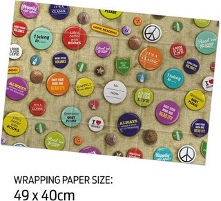 Подарочная упаковка для книг со значками 3