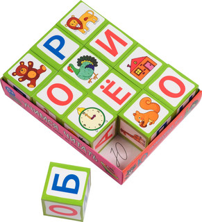 IQ Кубики. Учимся читать 4