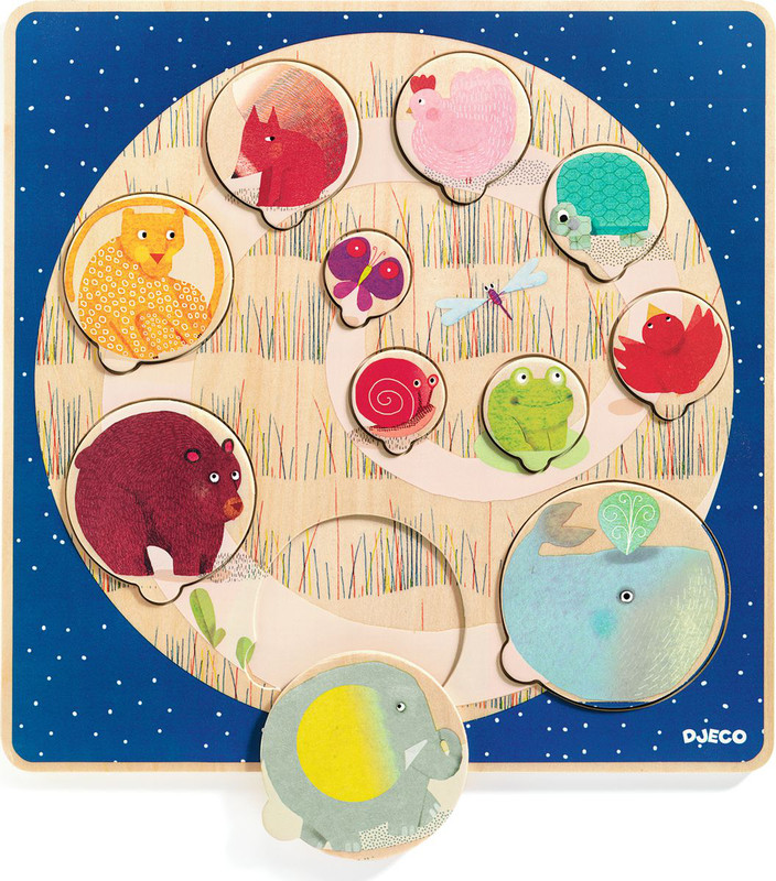 Djeco Пазл для малышей 'Запомни размер'