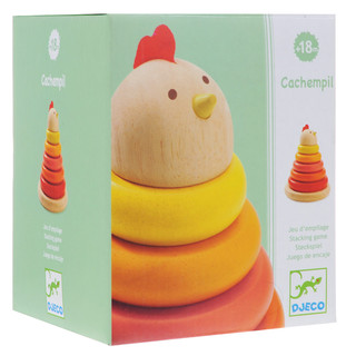 Djeco. Деревянная пирамидка 'Курочка'