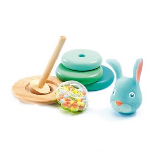 Djeco Пирамидка-погремушка 'Зайчик' 2