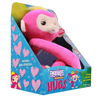 Интерактивная игрушка 'Обезьянка-обнимашка', розовая, Fingerl...