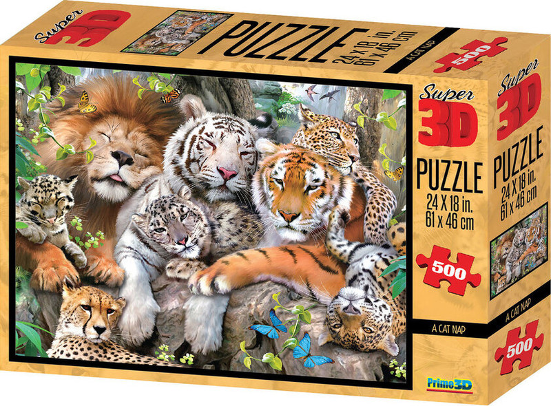 3D Пазл Prime3D 'Кошачий сон', 10001