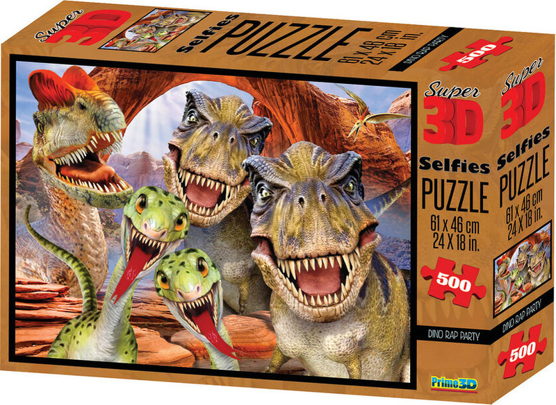 Пазл Prime3D 'Дино селфи', 500 деталей