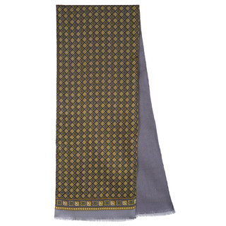 Кашне мужское 'Каскад' зеленый, шелк-шерсть, 140х27 см, артикул 938-20 1