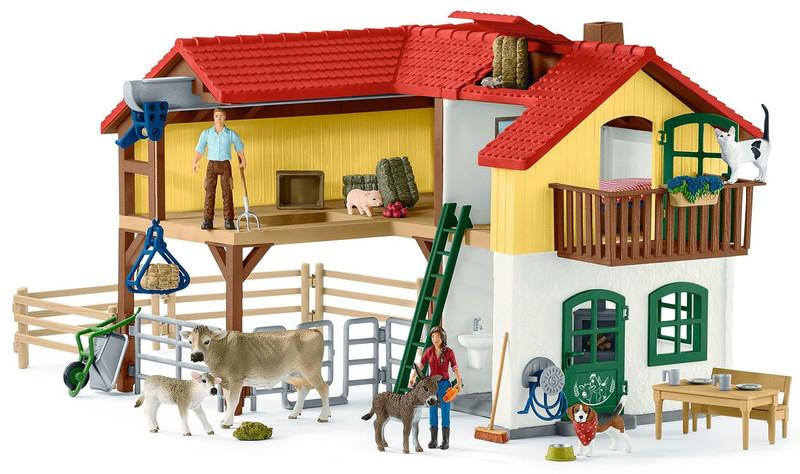 Schleich Игровой набор Ферма с хлевом и животными 42407