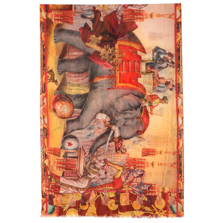 Палантин набивной, шерсть, 230х80 см, артикул 10497-2 1