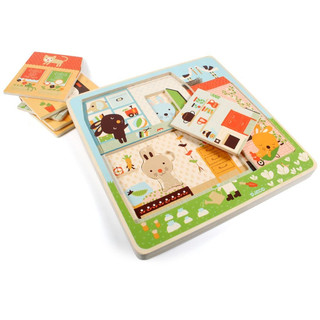 Трехслойный пазл 'Дом зайцев', Djeco 3