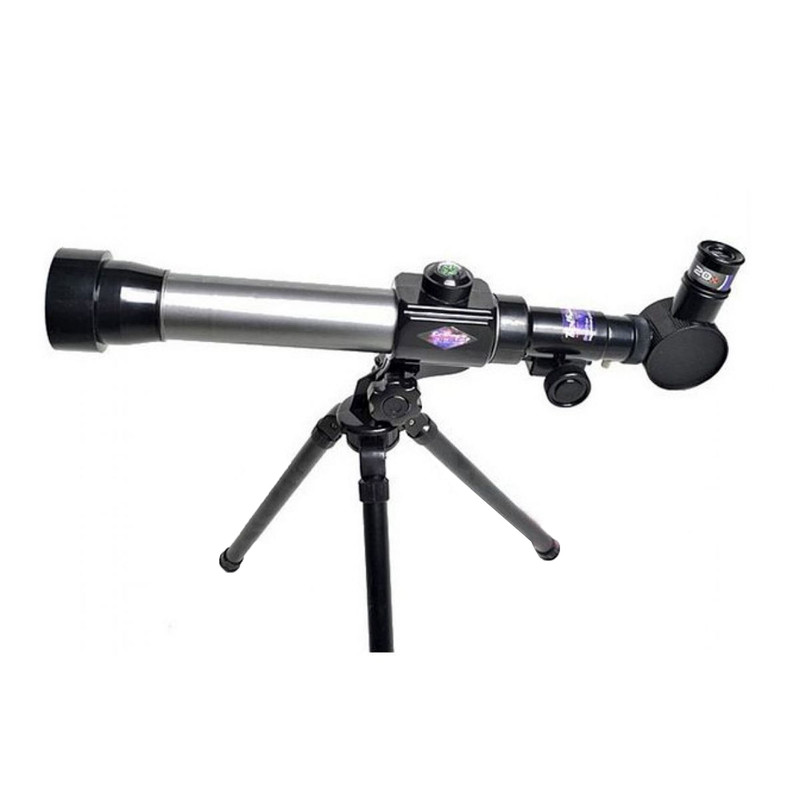 Детский телескоп Maya toys с треногой Звездочет, цвет черный, серебряный