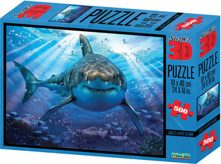 Пазл Prime3D 'Большая белая акула', 500 деталей