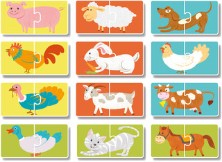 Пазл-парочки Dodo 'Домашние животные' 3