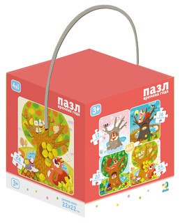 Пазл для малышей Dodo '4в1. Времена года' 1