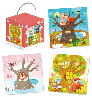 Пазл для малышей Dodo '4в1. Времена года' 2