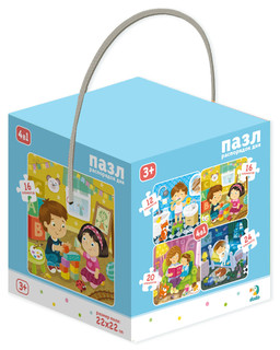 Пазл для малышей Dodo '4в1. Распорядок дня' 1