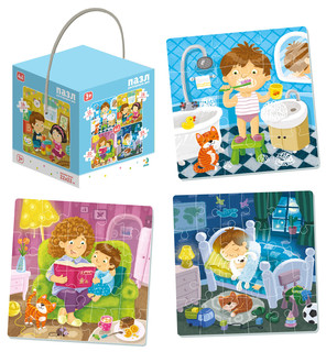 Пазл для малышей Dodo '4в1. Распорядок дня' 2