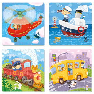 Пазл для малышей Dodo '4в1. Транспорт' 3