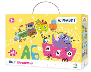 Пазл для малышей Dodo 'Паровозик. Алфавит'