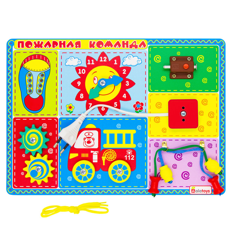 Бизиборд Alatoys 'Пожарная команда'
