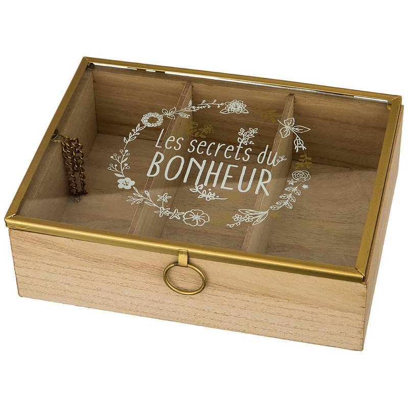 Шкатулка, три отделения, 20х15х6 см