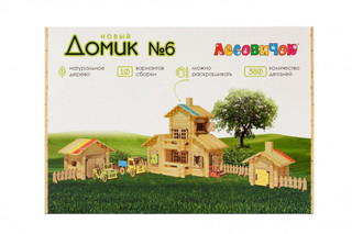 Деревянный конструктор Лесовичок 'Новый домик' №6, 380 деталей 3