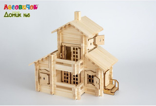 Деревянный конструктор Лесовичок 'Новый домик' №6, 380 деталей 5