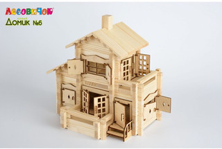 Деревянный конструктор Лесовичок 'Новый домик' №6, 380 деталей 6