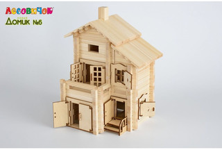 Деревянный конструктор Лесовичок 'Новый домик' №6, 380 деталей 7
