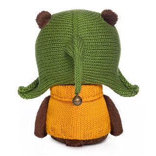 Медведь Федот в шапочке и свитере. Размер 15 см 2