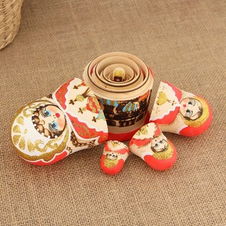 Матрёшка 'Храмы', выжигание, 5 кукол 4