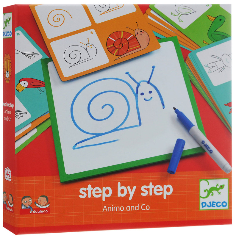 Djeco Набор для рисования Животные и Ко