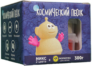 Космический песок. Набор для лепки с формочкой (классический, красный) 1