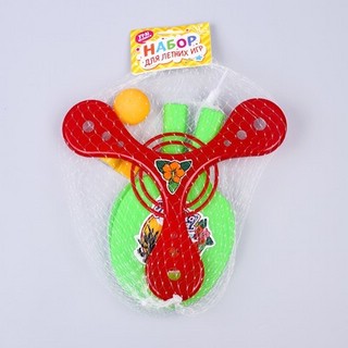 Набор 'Beach summer party' (летающая тарелка, свисток, теннисные ракетки) 5