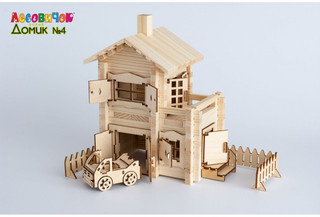 Деревянный конструктор Лесовичок 'Новый домик' №4, 245 деталей 4
