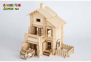 Деревянный конструктор Лесовичок 'Новый домик' №4, 245 деталей 8