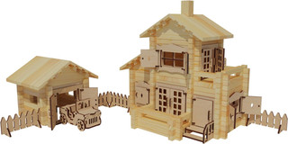 Деревянный конструктор Лесовичок 'Новый домик' №5, 300 деталей 2